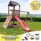 Safari Tower with Swing, Slide and Climb Wall | Unit 3 image