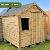8ft x 6ft Timber Garden Shed image