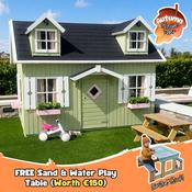 The Manor Kids Wooden Playhouse image