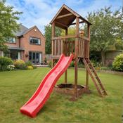 Safari Wooden Play Tower with 9ft Slide | Unit 1 image