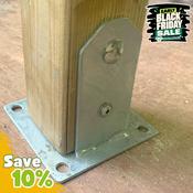 Galvanised Post Brackets 100mm x 100mm