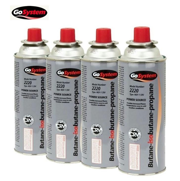 Butane Gas Cartridges 4 Pack Portable Power Propane Mixture