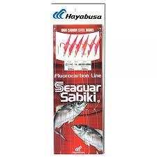 Hayabusa 6 Hook Sabiki Hage Red Aurora Size 14