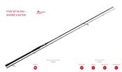 UF Engineering Five SP Shore Caster 2.9m Bass Lure Rod 14-42g