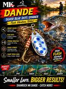 Dande Spinner Mepps Comet Style - bluedotsilver, 1 image