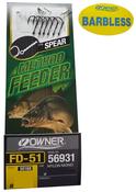 Owner Method Feeder Rig Barbless With spear - 1-o