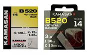 Kamasan B520 Whisker Barb Spade End Hooks To Nylon - 22