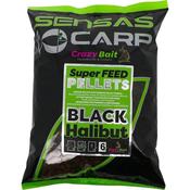 Sensas Crazy Bait Super Feed Pellets  Black Halibut - 6mm image