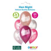13" Latex Hen Night Balloons (6pk) image
