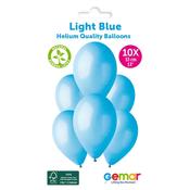 13" Latex Light Blue Balloons (10pk) image