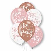 6 Hen Night Latex Balloon image