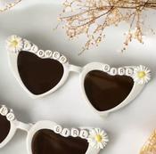 Beaded Flower Girl Love Heart Sunnies