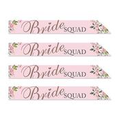 BRIDE SQUAD  PAPER SASH (4PK)