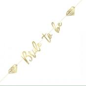 Bride To Be Banner Gold 6ft. image
