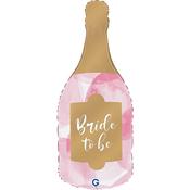 Bride To Be Champagne Bottle Foil Balloon - 36 inch image