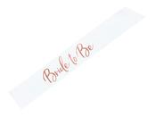 Bride To Be Sash - White &amp; Rosegold image