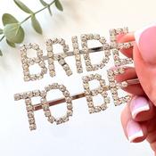 Bride To Be Silver Diamanté Clip image