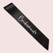 Bridesmaid Black &amp;White Sash image