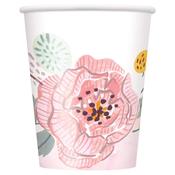 Cups - Floral Print (8 Pack)