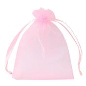 Light Pink Organza Bags 10pack - 12cm x 17cm image