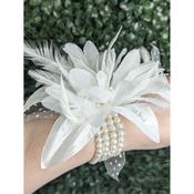 Floral Beaded Wrist Corsage image