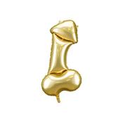 Foil Balloon Penis Gold
