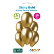 Gold Latex Balloons, 6 Pack image