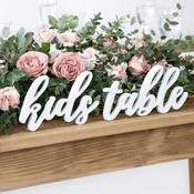 Kids Table Wooden Sign