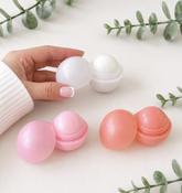 Organic Lip Balm Domes - Choice of Colour - Peach (Watermelon Scent) image