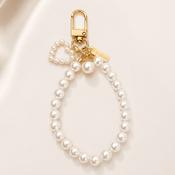 Pearl Heart Design Charm with Gold Detail