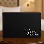 Personalised Black Gift Box with Magnetic Closure image