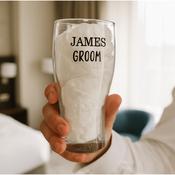 Personalised Bridal Pint Glass image