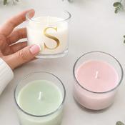 Personalised Candle - Choice of Colours - Sage Green image