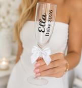 Personalised Debs Champagne Glass Flute - Any Colour image