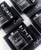 Personalised Luxe Hip Flask Gift Set image