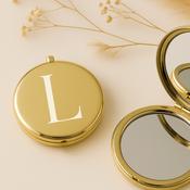 Personalised Pocket Mirror - Gold