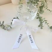 Personalised Ribbon Champagne Coupe