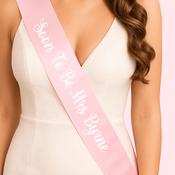 Personalised Sash - Baby Pink