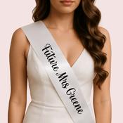 Personalised Sash - White image