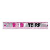 Pink Stars Bride Foil banner 12FT