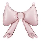 Powder Pink Bow Foil Balloons Garland image