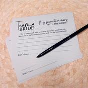 Team Bride - Favourite Memory Cards (10 pack) image