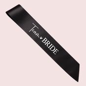 Team Bride Sash Black &amp; White image