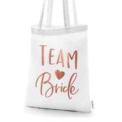 Team Bride White Tote Bag image