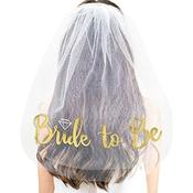 Veil White Gold Bride to Be with Ring