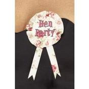 Vintage Floral Hen Party Rosette