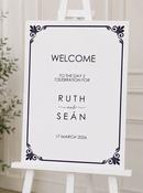 Wedding Sign - B&amp;W
