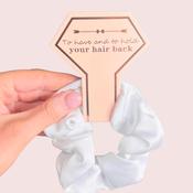White Satin Scrunchie - To Have and To Hold image