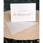 Will you be my Bridesmaid Card with envelope - Rosegold - Maid of Honour image
