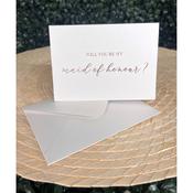 Will you be my Maid of Honour Card with envelope - Rosegold - Maid of Honour